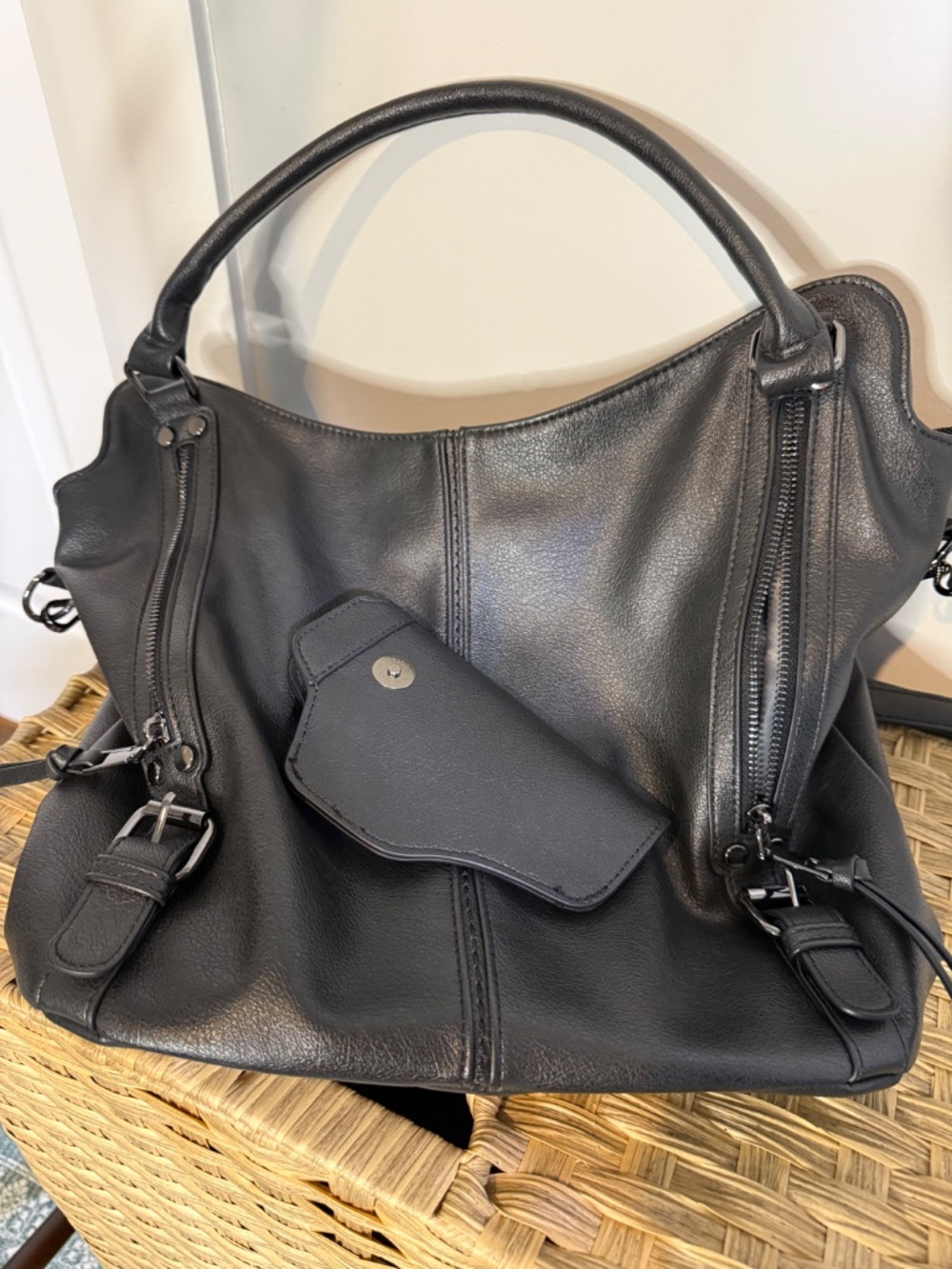 Concealed Carry Hobo Purse for Women Faux Leather Crossbody Shoulder Bags Large - Picture 5 of 5